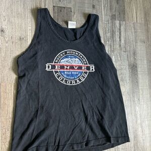 Black Colorado Graphic Tank Top